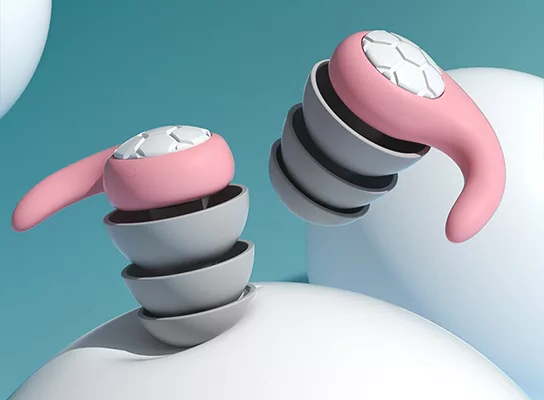 Bouchons d’oreilles réutilisables en silicone, réduisant le bruit, confortables pour dormir, étudier, voyager, travailler et se concentrer | Sansoti