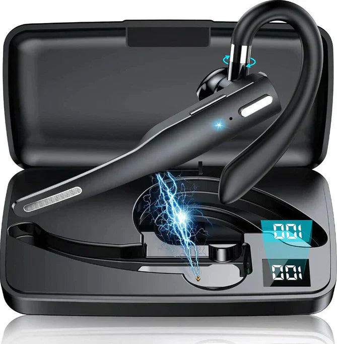 Draadloze Bluetooth Headset met Dubbele Microfoon en Ruisonderdrukking voor Handsfree Bellen | Sansoti
