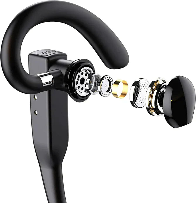 Bluetooth Headset 5.1 Draadloos Noise Cancelling 25 Uur Bellen Handsfree Microfoon | Sansoti