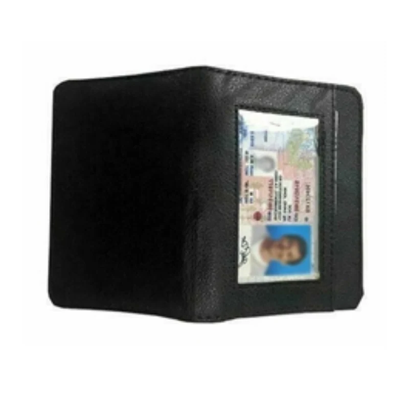 Portefeuille RFID avec fermeture à glissière 36 cartes aspect cuir noir protection porte-passeport portefeuille de voyage pour femme et homme | Sansoti