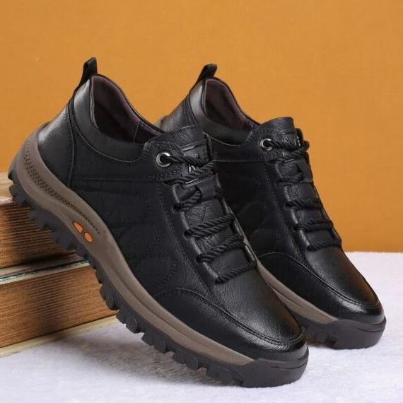 Chaussures pour homme cousues à la main avec soutien de la voûte plantaire et semelle antidérapante pour un confort de marche optimal au quotidien | Sansoti