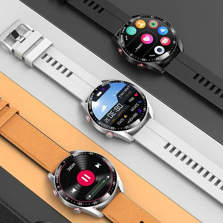 Inteligentny zegarek z nieinwazyjnym pomiarem cukru we krwi, tętnem, ciśnieniem krwi i poziomem tlenu, Bluetooth, 1.45 inch | Sansoti