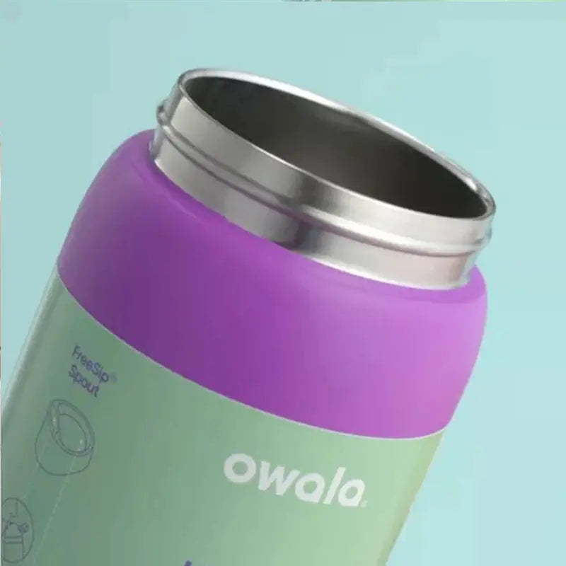 RVS Drinkfles 710ml met Geïntegreerd Rietje Handvat Dubbelwandige Isolatie 24u Koud BPA-Vrij Sport Reizen | Sansoti