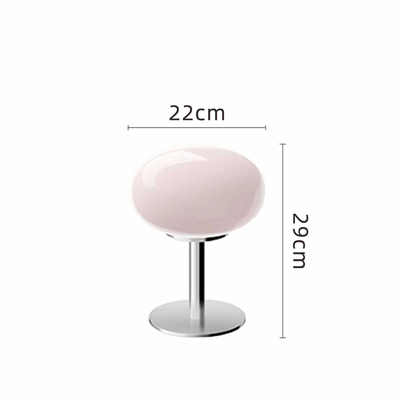 Tischleuchte Glas Ei Italienischer Designer Design LED Dimmbar Schlafzimmer Wohnzimmer Arbeitszimmer Stimmungslicht Drehknopf Eisen Glas