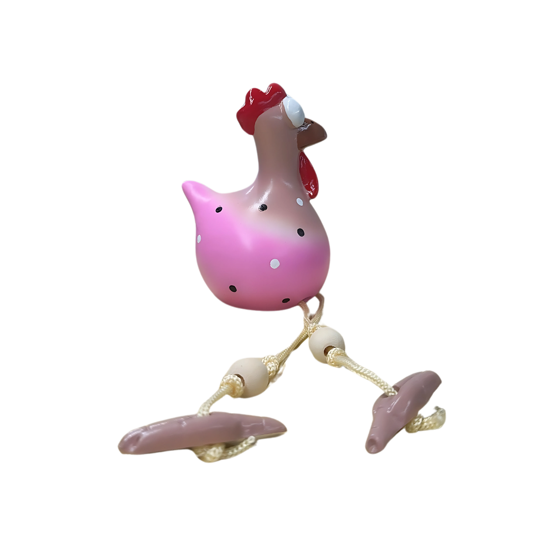 Ornement de jardin décoratif en forme de coq, en résine, avec pattes mobiles sensibles au vent, décoration extérieure pour balcon, terrasse et jardin | Sansoti