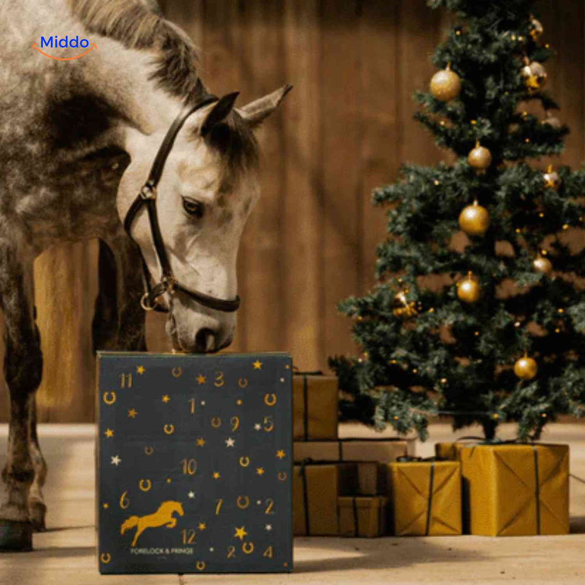 Calendrier de l’Avent 24 cases sur le thème des chevaux avec accessoires, compte à rebours de Noël, idée cadeau, surprise de décembre pour enfants | Sansoti
