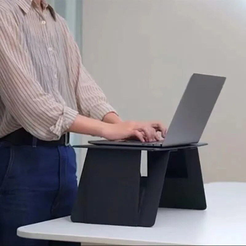 Ultradunne Klaptafel Laptop Bureau - Opvouwbaar Nachtkastje Ontbijttafel Werkblad Studeertafel Thuiswerken | Sansoti
