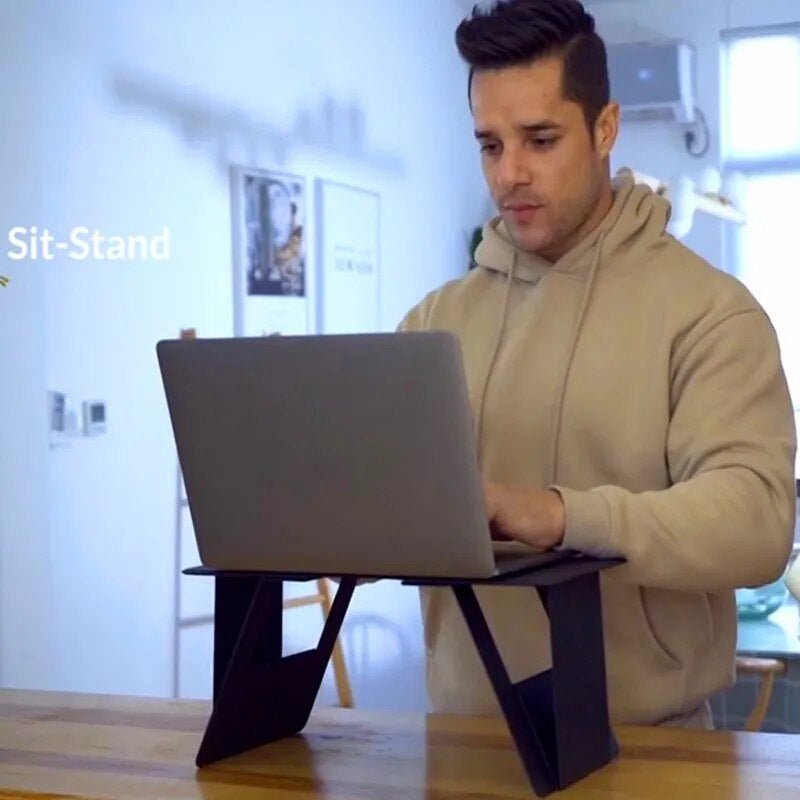 Ultradunne Klaptafel Laptop Bureau - Opvouwbaar Nachtkastje Ontbijttafel Werkblad Studeertafel Thuiswerken | Sansoti