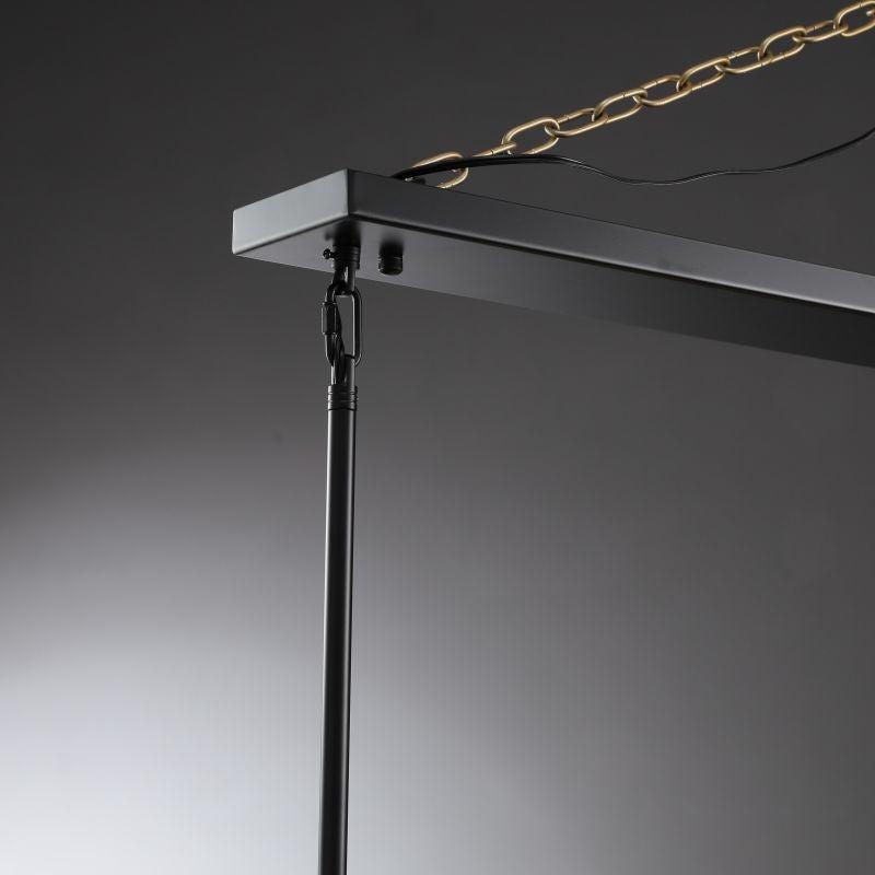 Lineaire Kristallen Kroonluchter 10-12 Lichtpunten Messing Scandinavisch Design Eetkamer Woonkamer Hangverlichting | Sansoti