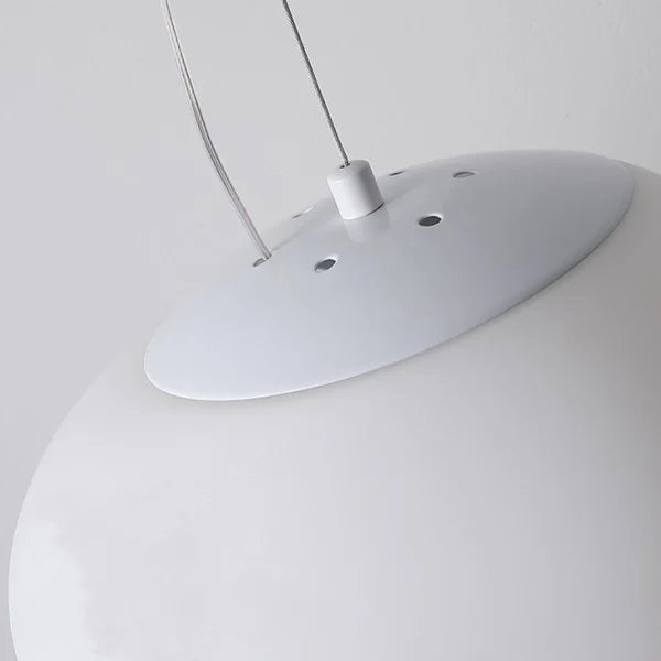 Hängelampe Handgeblasen Glas Minimalistisch Milchweiß Wohnzimmer Esszimmer E27 Warmweiß | Restfield