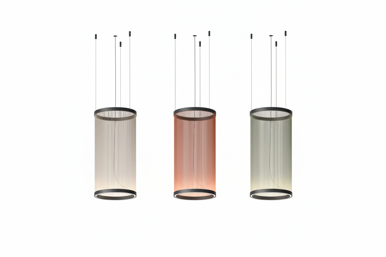 Hanglamp Cluster Staal Aluminium Rood Groen Crème Woonkamer Eetkamer Hal Getrapt Multi-Pendant Messing | Sansoti