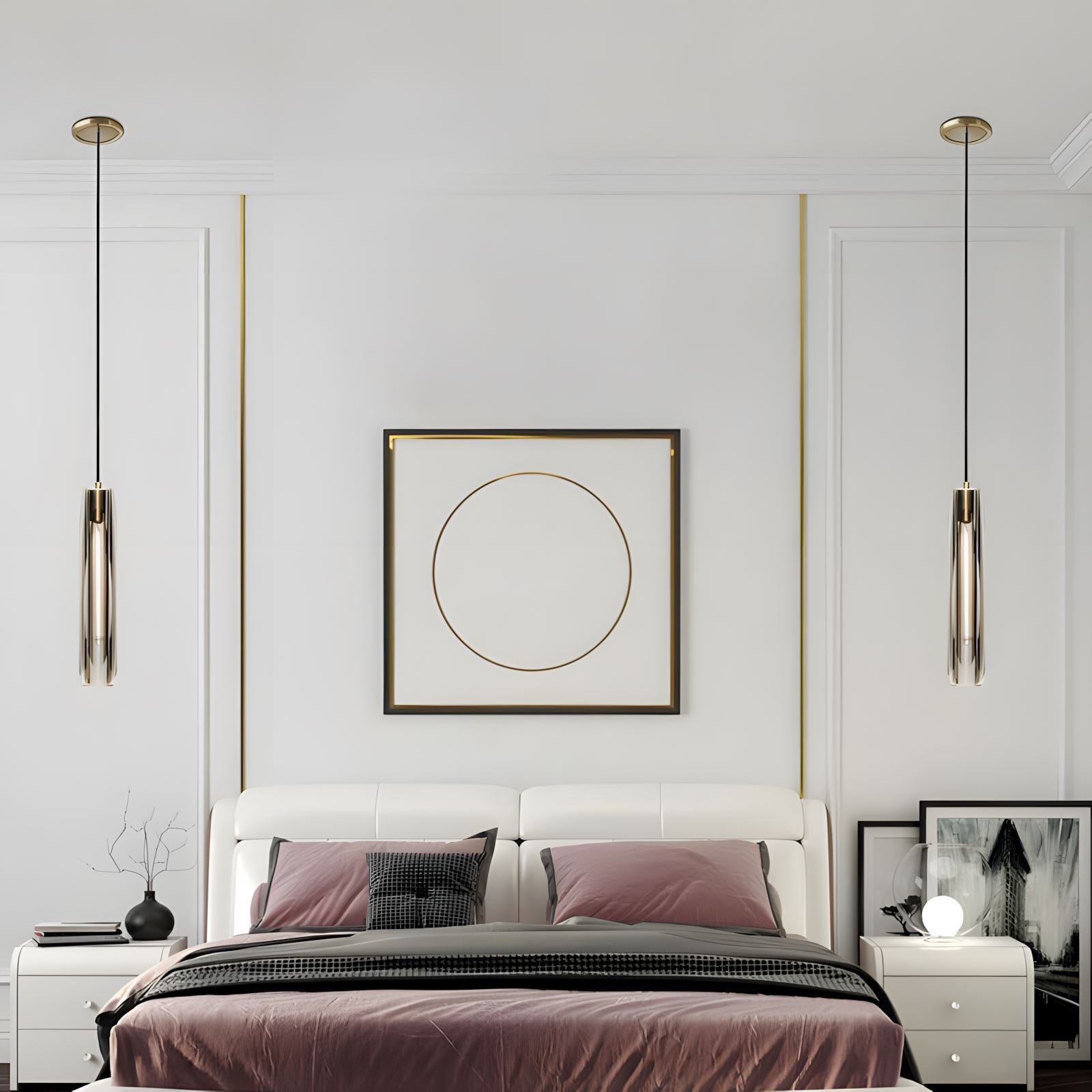 Post Moderne Messing Hanglamp Met K9 Kristal En Verstelbare Kabel | Sansoti