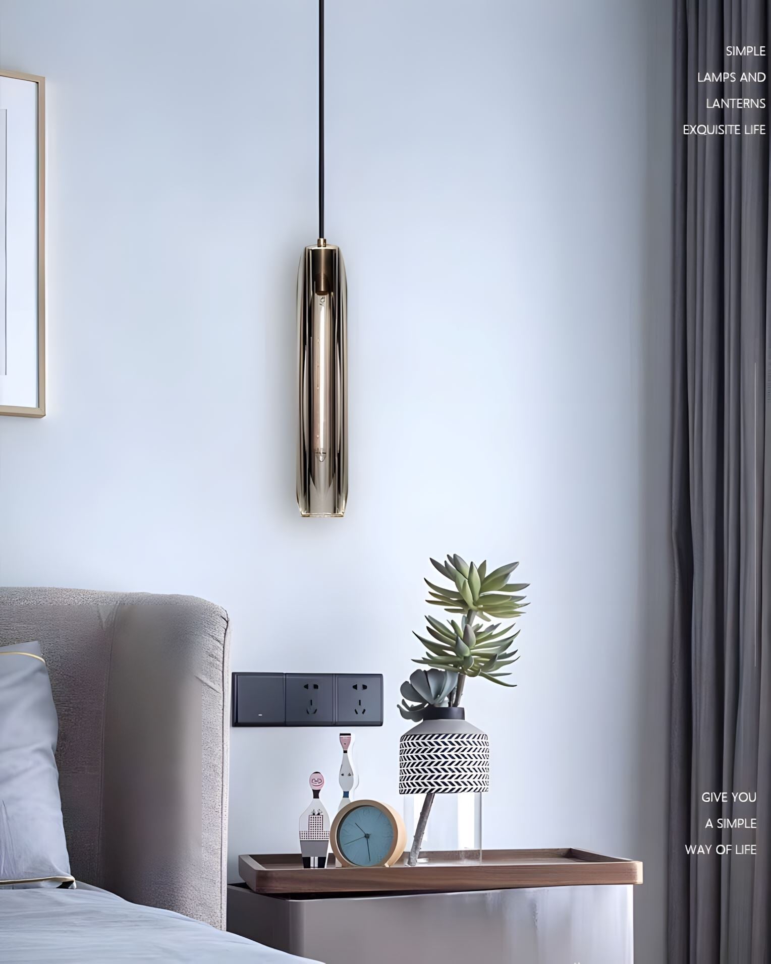 Post Moderne Messing Hanglamp Met K9 Kristal En Verstelbare Kabel | Sansoti