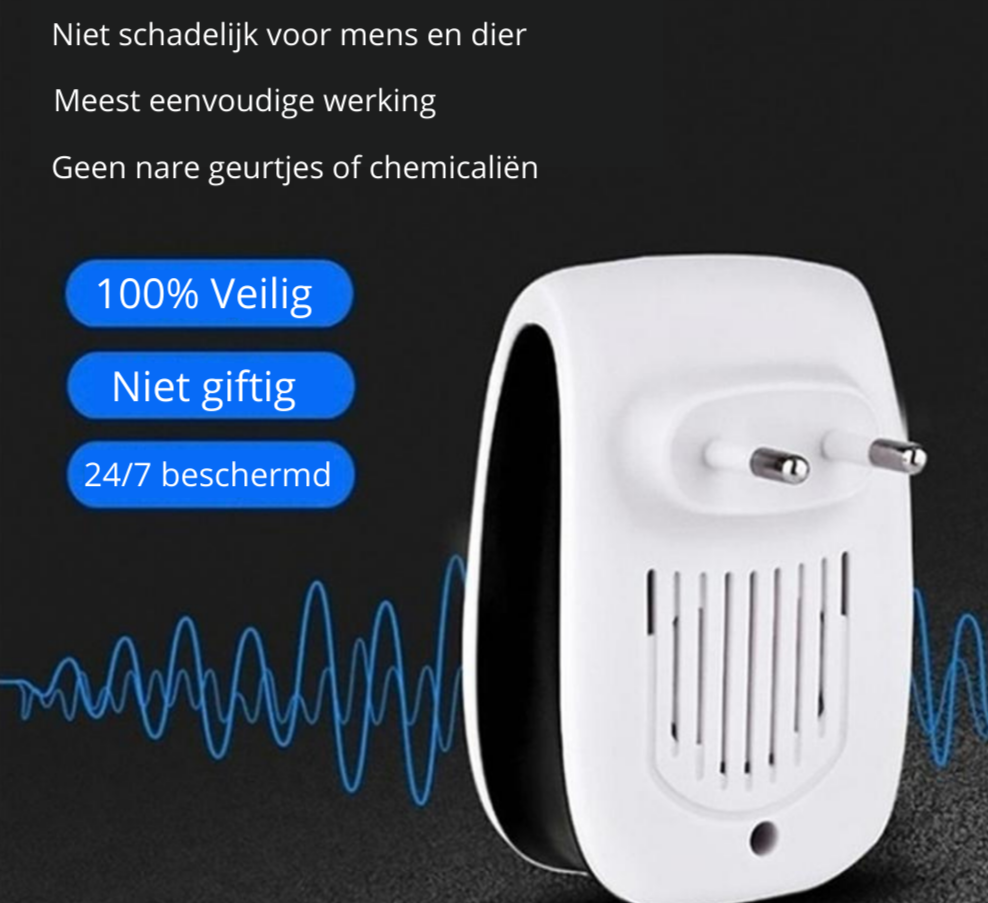 Ultraschall-Schädlingsvertreiber für die Steckdose gegen Mäuse Mücken Fliegen Chemikalienfrei Sicher für Haustiere | Sansoti