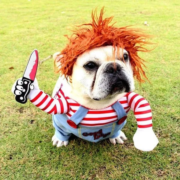 Animal Costume Horror Film Character for Dogs and Cats Halloween Theme Party Fancy Dress Pet | Sansoti