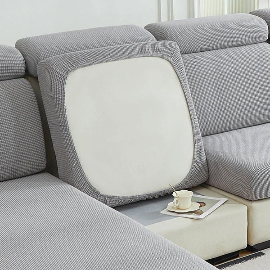 Dehnbarer Sofabezug Haustierfreundlich 100 % Polyester Waschbarer Möbelschutz 10 Größen 6 Farben Wohnzimmer | Sansoti