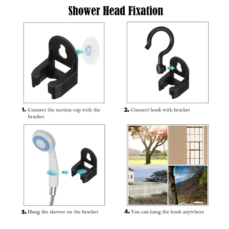 Rechargeable Shower Pump with Hand Shower for Camping Travel Outdoor Portable Hand Shower Flexible Hose Blue | Sansoti
