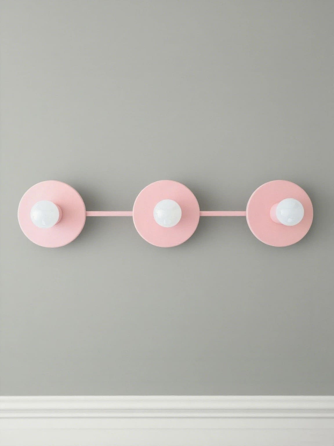 Minimalistische Badkamerlamp met Drie Lichtpunten - Verkrijgbaar in Meerdere Kleuren | Sansoti