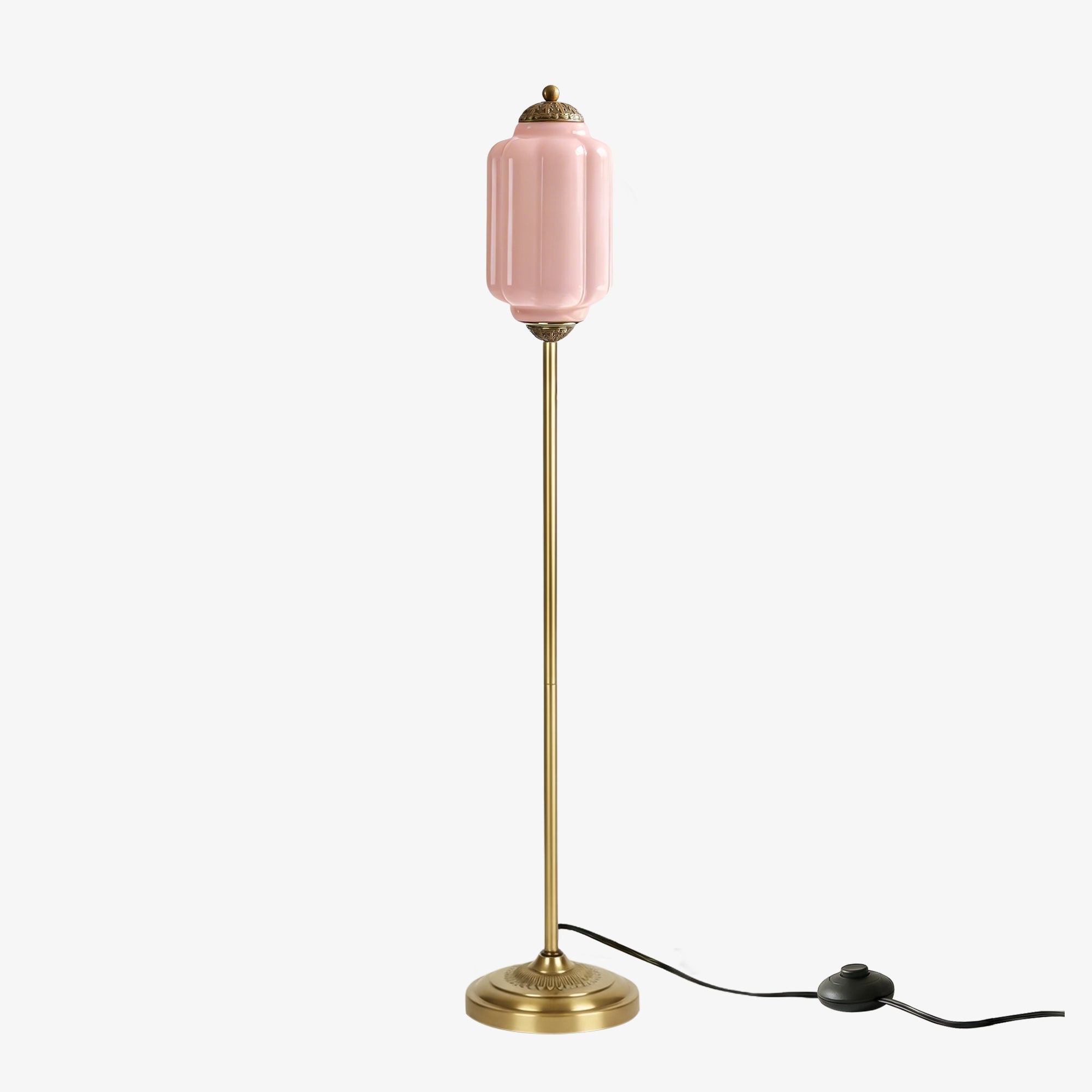 Decoratieve Glazen Pompoen Vloerlamp Retro Organische Stijl Woonkamer Staande Lamp | Sansoti
