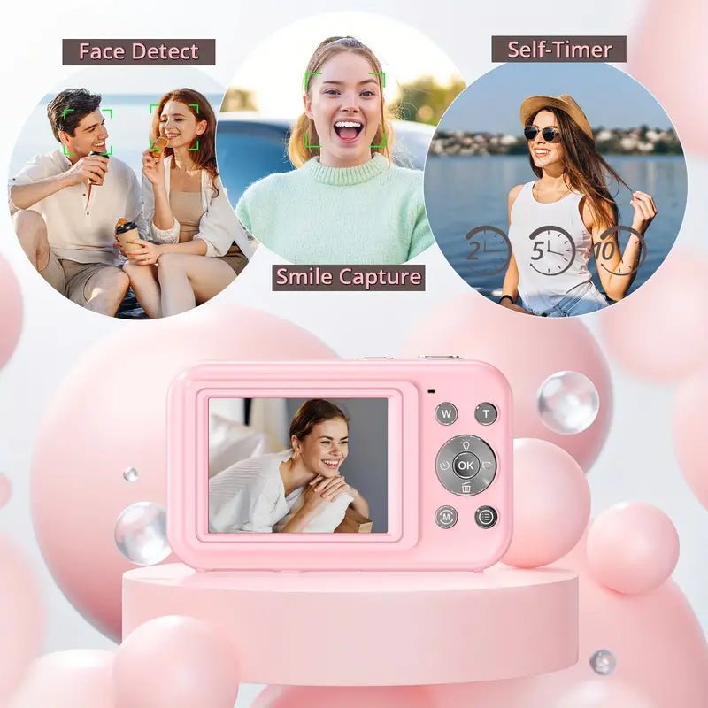 Digitale Retrocamera Full HD Video Foto Compacte Reiscamera Vintage Design Automatische Lichtopname Compact | Sansoti