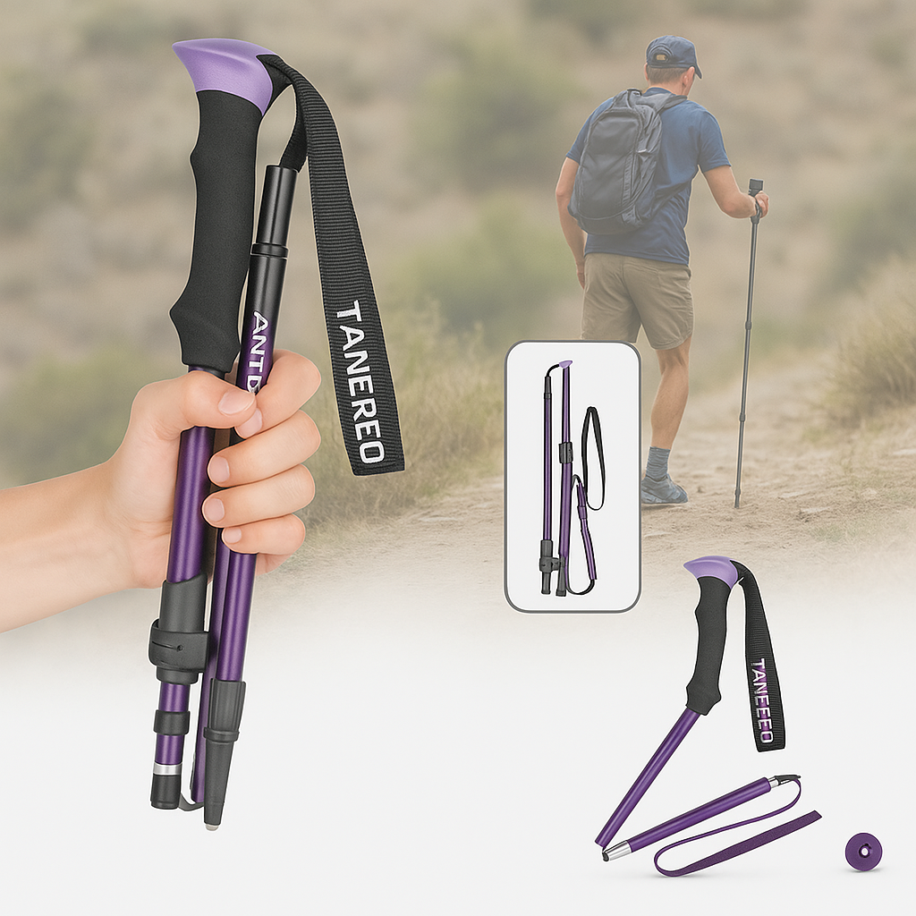 Bâtons de marche réglables pliables 110-135cm légers trekking | Restfield