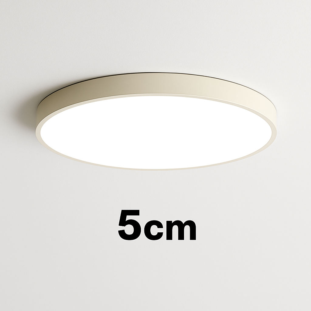 LED Plafondlamp Rond Dimbaar IJzer Frosted Glas Zwart Wit Woonkamer Slaapkamer Keuken Plafonnière Modern Minimalistisch 23cm 30cm 40cm 50cm 60cm | Sansoti