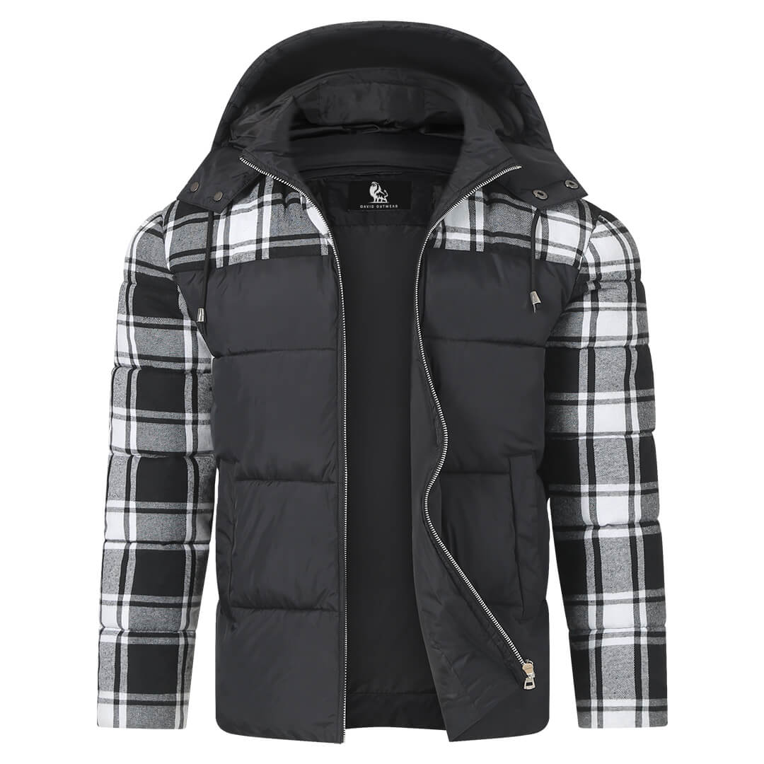 Geruite Gewatteerde Winterjas voor Dames en Heren - Lichtgewicht Isolerende Puffercoat Winterkleding | Sansoti
