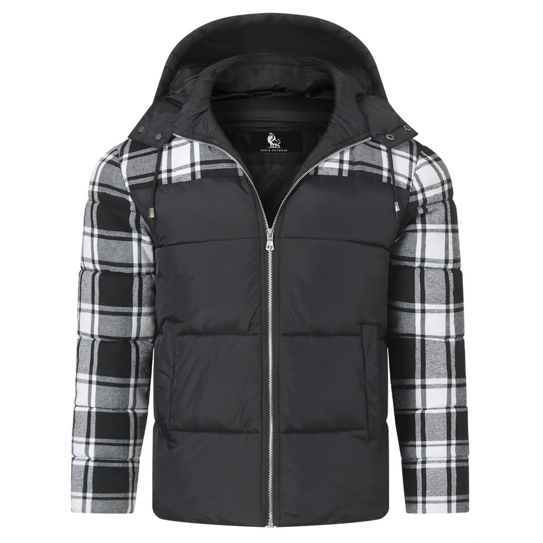Geruite Gewatteerde Winterjas voor Dames en Heren - Lichtgewicht Isolerende Puffercoat Winterkleding | Sansoti