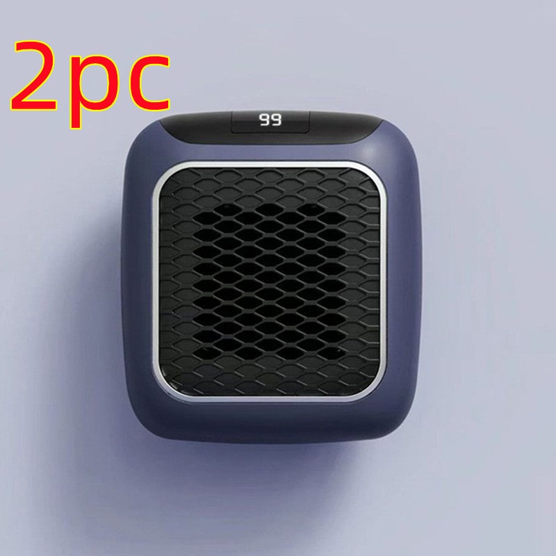 Kompaktowy grzejnik wtyczkowy z cyfrowym wyświetlaczem, timerem i regulowanym termostatem do sypialni i łazienki do 20m² | Sansoti