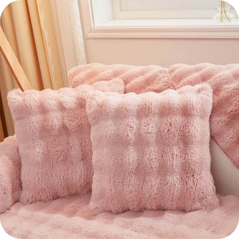 Weicher Plüsch-Möbelbezug Winter-Sofaschutz Rutschfest Kratzfest Haustierschutz Sessel Sofa | Sansoti