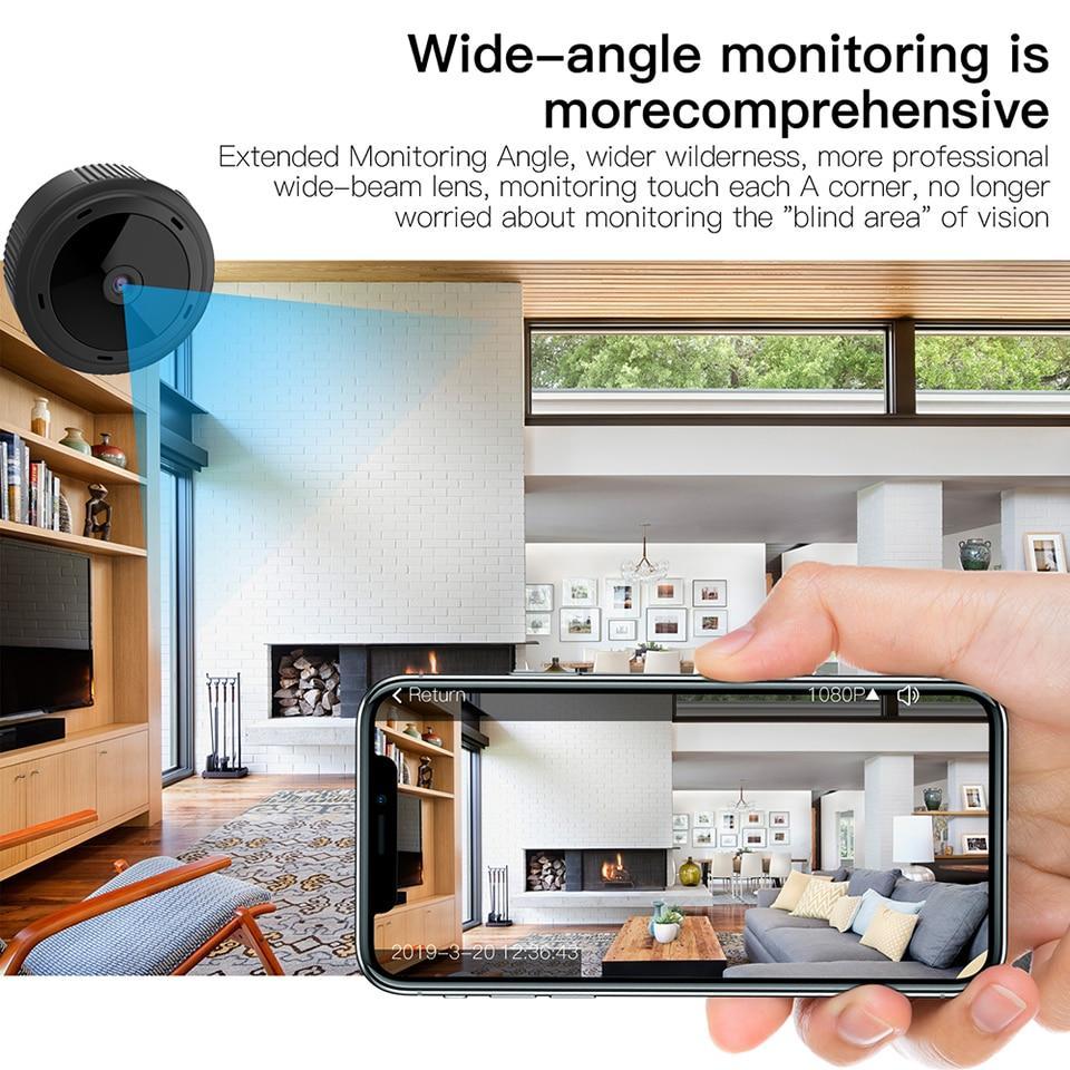 Compact 1080P Security Camera with Night Vision and Motion Detection, WiFi Surveillance Camera, Mini Wireless | Sansoti