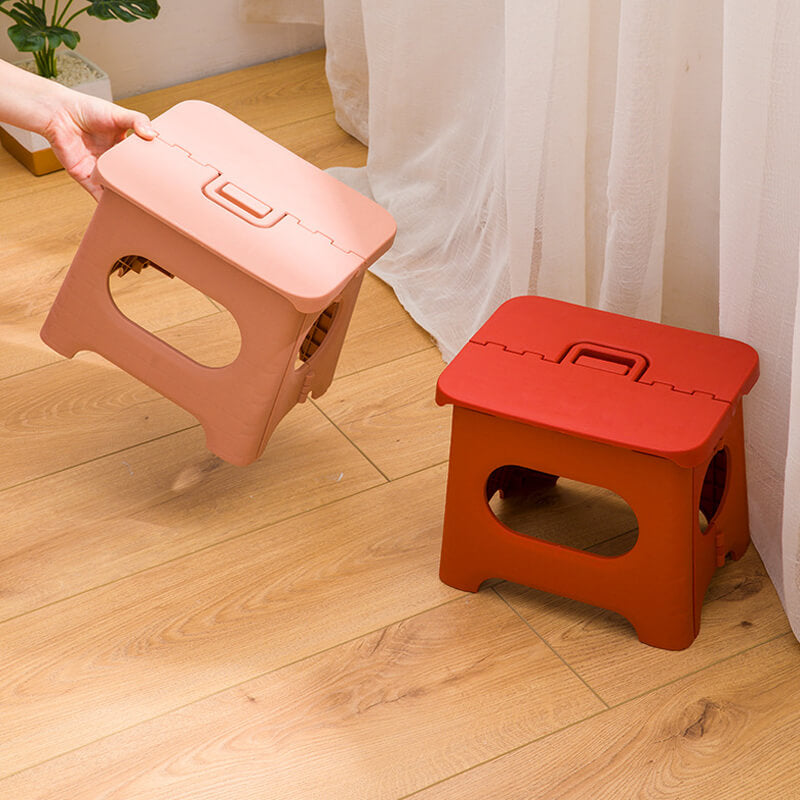Foldable Step Stool with Handle for Children and Adults, Stable Household Step Ladder, Compact and Easy to Store | Sansoti