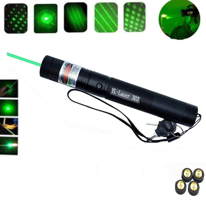 Portable Laser Device for Presentations, Astronomy, Observation, Green and Red Beam Pointer, Professional | Sansoti
