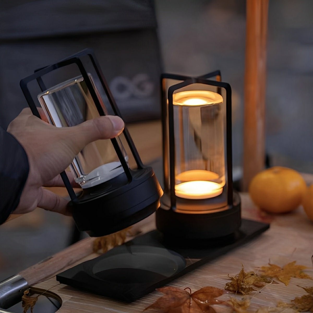 Lampe de table sans fil avec batterie rechargeable USB, gradation tactile, lanterne LED design moderne pour chambre et salon | Restfield