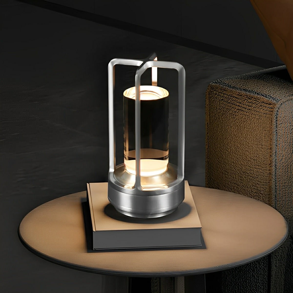 Lampe de table sans fil avec batterie rechargeable USB, gradation tactile, lanterne LED design moderne pour chambre et salon | Restfield