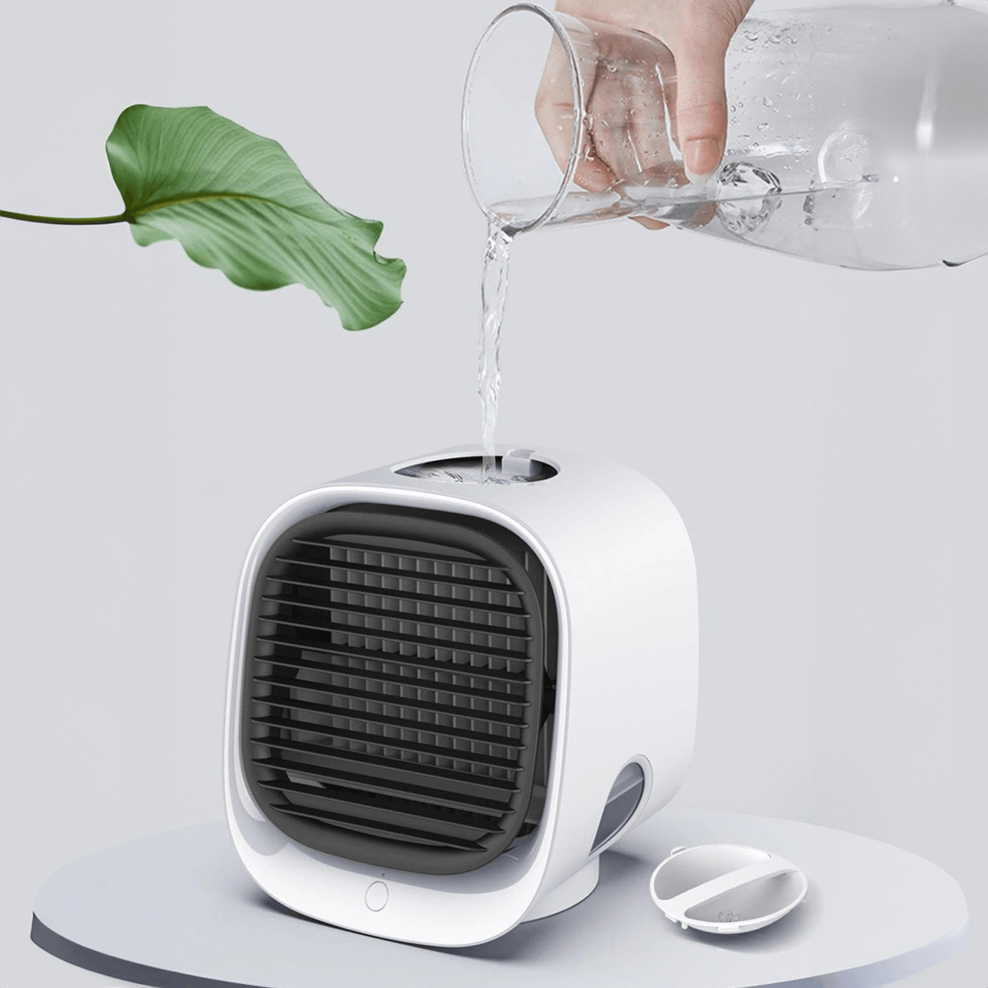 Draagbare USB Autokoeler met 3 Snelheden Waterkoeling en LED Sfeerverlichting Compacte Aircooler voor Auto | Sansoti