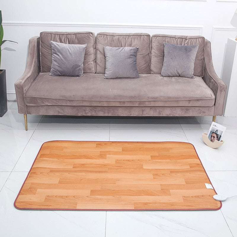 Tapis chauffant électrique pour les pieds avec réglage de température ajustable de 45-60°C, cristal de carbone | Sansoti