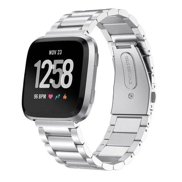 Steel Smartwatch Bracelet for Versa 2 - Adjustable Metal Wristband with Secure Clasp Elegant Watch | Sansoti