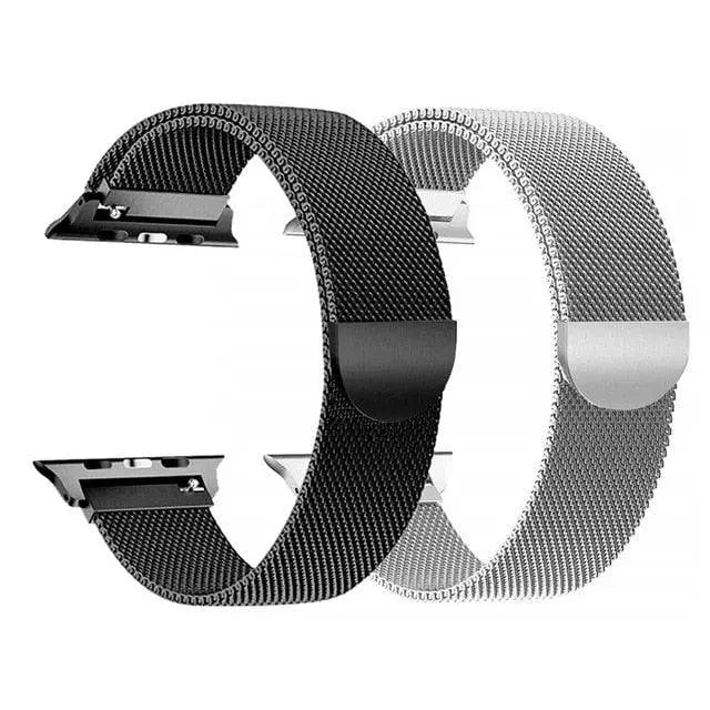 Stainless Steel Watch Bands Metal Mesh & Links 2-Pack Compatible 42mm 46mm 49mm Smartwatch Accessory | Sansoti