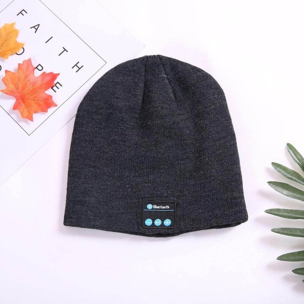 Wireless Headphone Beanie Winter Hat with Removable Speakers, Hands-Free Calling, Warm Knitted Music | Sansoti