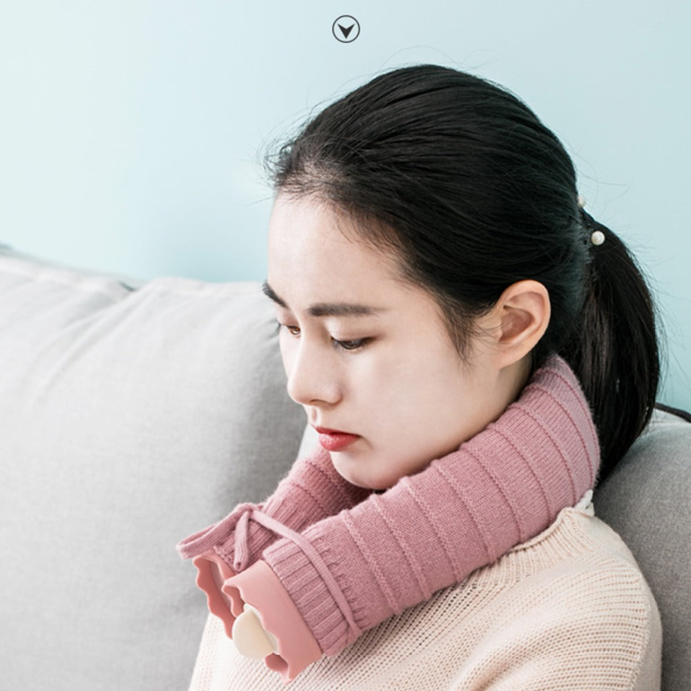 U-Shaped Neck Heating Cushion with Water Filling 710ml for Shoulder Warming, Neck Relaxation, and Relaxation at Home | Sansoti