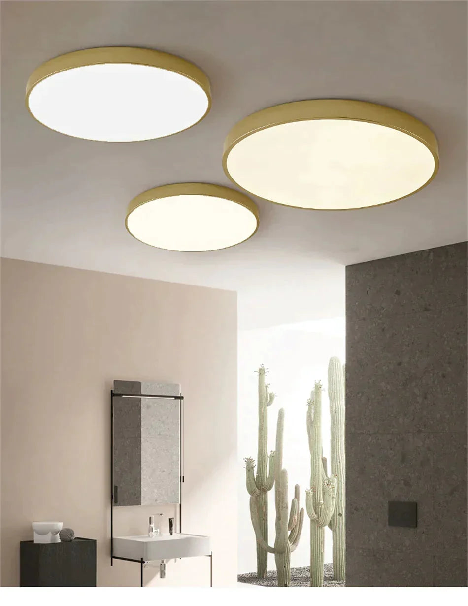 Geometrische goldene Deckenleuchte mit Dimmfunktion, Fernbedienung, LED, modernes Design, Wohnzimmer, Schlafzimmer | Sansoti