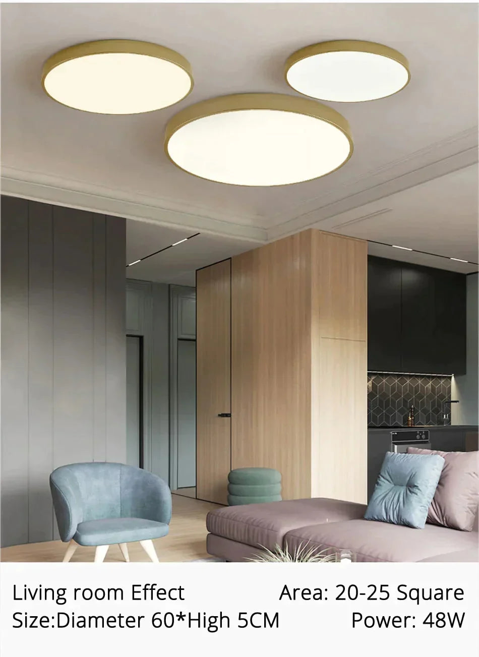 Geometrische goldene Deckenleuchte mit Dimmfunktion, Fernbedienung, LED, modernes Design, Wohnzimmer, Schlafzimmer | Sansoti