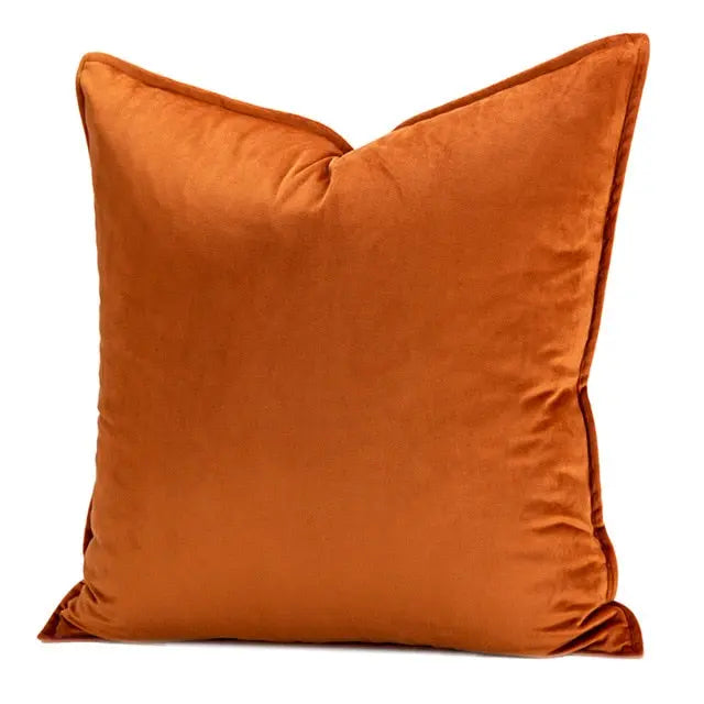 Kussenhoes Velvet 45x45 Beige Fluweel Sierkussen Woonkamer Slaapkamer Decoratief Zacht Met Rits | Sansoti