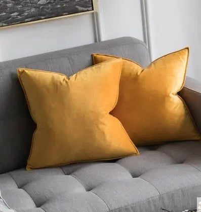 Kussenhoes Velvet 45x45 Beige Fluweel Sierkussen Woonkamer Slaapkamer Decoratief Zacht Met Rits | Sansoti