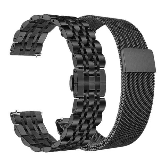 Roestvrijstalen Horlogeband 20mm 22mm Smartwatch Verstelbaar Stijlvol Polsband Metaal Universeel Accessoire | Sansoti