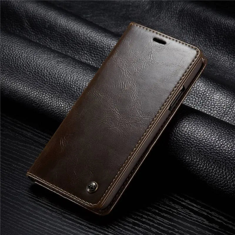 Leather Phone Case iPhone 12 12 Pro 12 Pro Max Camera Protection Fit Grip Everyday Use | Sansoti