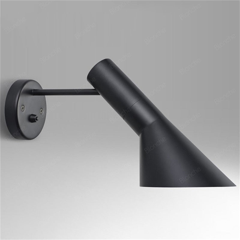 Verstellbare Wandleuchte Aluminium Schwarz Weiß Schlafzimmer Leseecke Flur Modernes skandinavisches Stil-Design | Sansoti