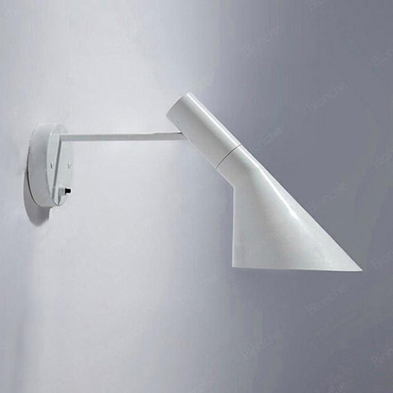 Verstellbare Wandleuchte Aluminium Schwarz Weiß Schlafzimmer Leseecke Flur Modernes skandinavisches Stil-Design | Sansoti