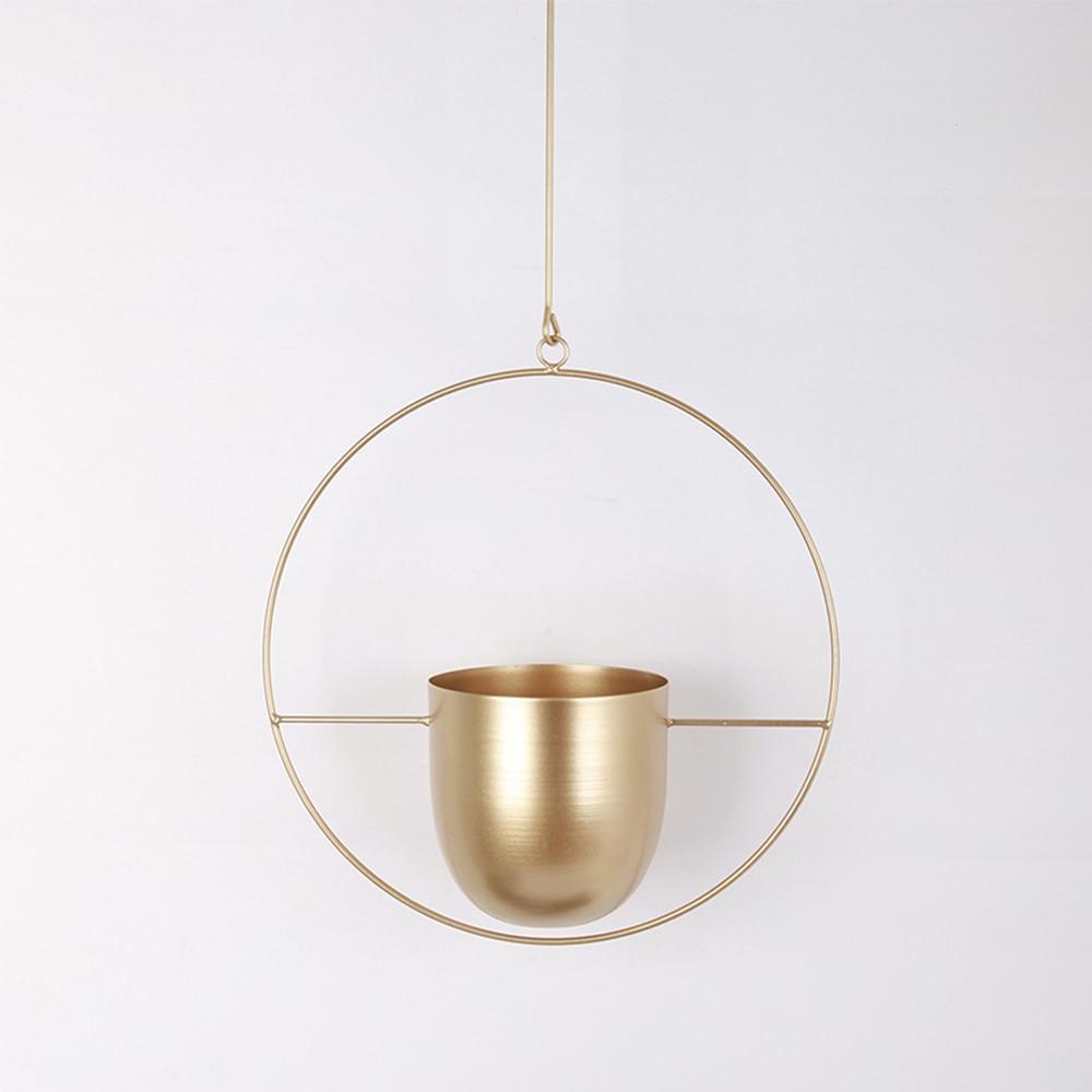 Wandplantenhouder met Minimalistisch IJzeren Frame voor Hangplanten | Sansoti